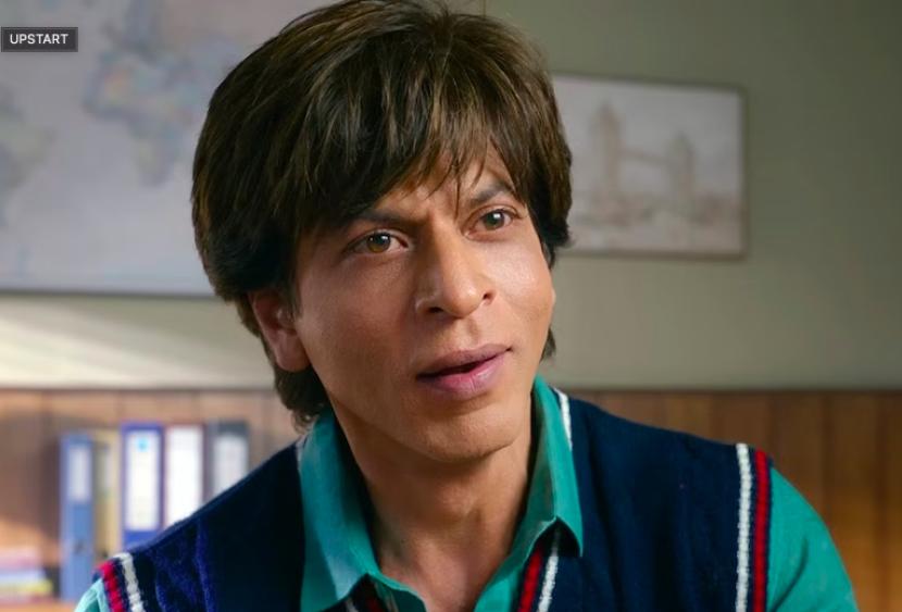 Aktor Bollywood Shah Rukh Khan dalam salah satu adegan di film Dunki.