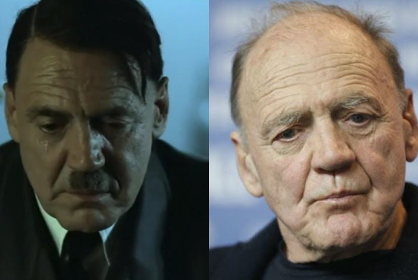Aktor Bruno Ganz (kanan) memerankan Hitler (kiri) dalam film Downfall