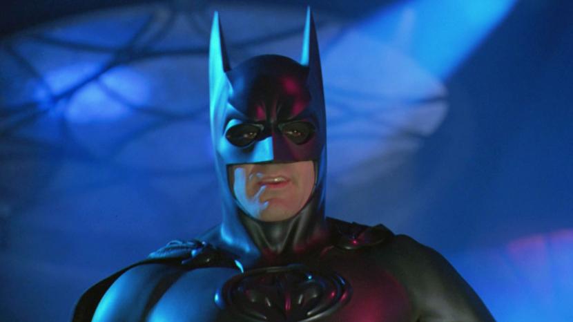 Aktor George Clooney ketika berperan sebagai Batman. Clooney memberikan jawaban tegas ketika ditanya kemungkinannya berperan sebagai karakter superhero Batman lagi.
