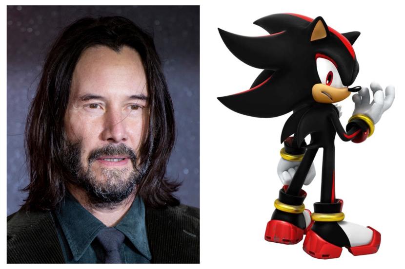 Aktor Keanu Reeves dan sosok Antihero di film Sonic, Shadow.