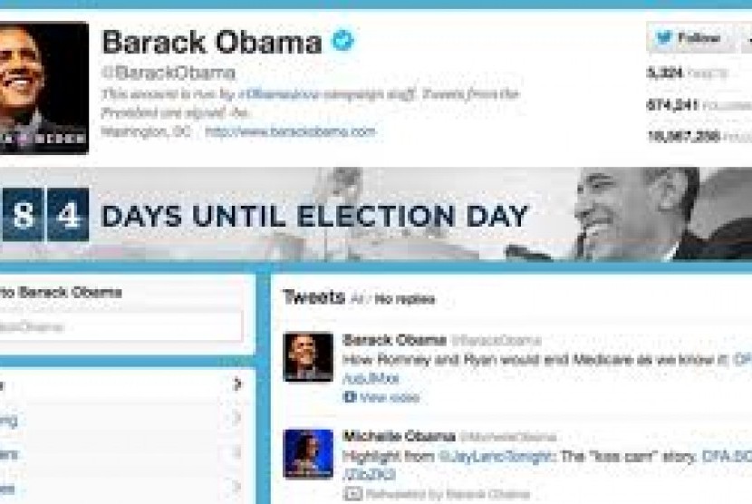 Akun Twitter Barack Obama