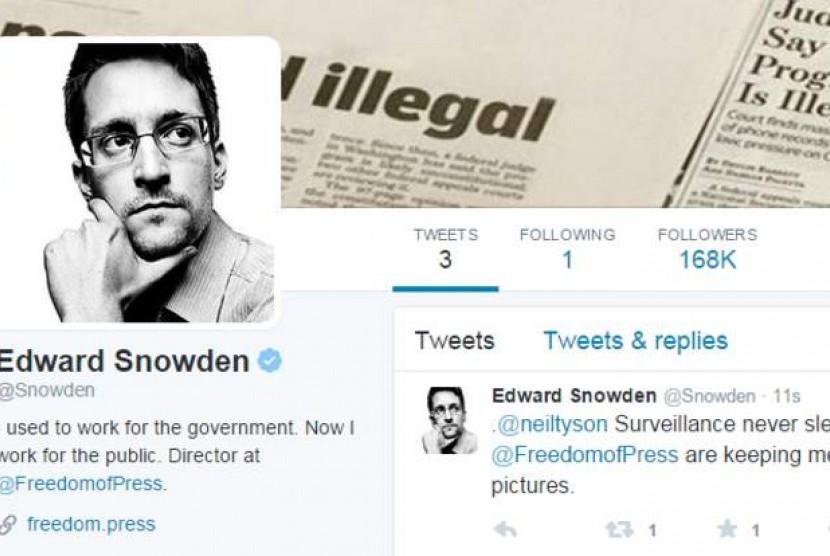 Akun Twitter Edward Snowden
