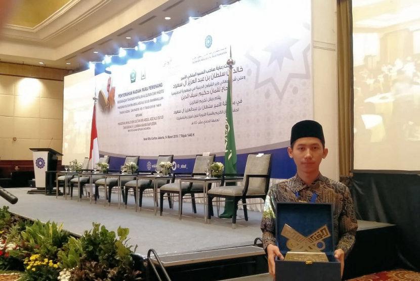 Aldi Fahmi Mustofa, mahasiswa Universitas Islam Indonesia (UII) peraih Juara III Musabaqah Hifdzil Quran dan Hadits Amir Sulthon bin Abdul Aziz se-ASEAN dan Pasifik 2019. 