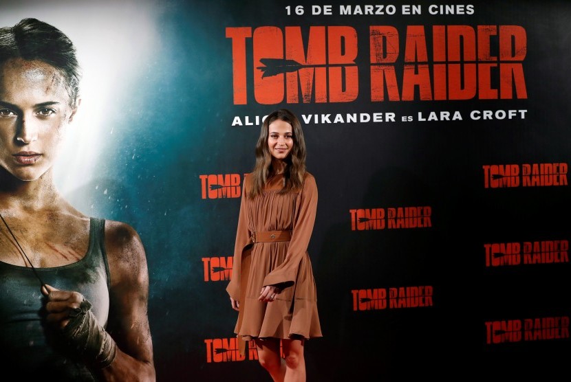 Alicia Vikander, pemeran Lara Croft di film Tomb Raider.