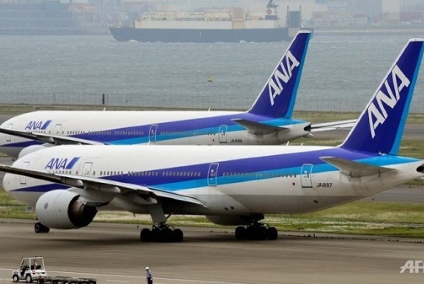 Pesawat All Nippon Airways. Data maskapai asal Jepang, All Nippon Airways (ANA) menunjukkan bahwa total jumlah penumpang udara dari Indonesia ke Negeri Sakura mencapai sekitar 130 ribu sepanjang tahun lalu atau naik 327 persen. 
