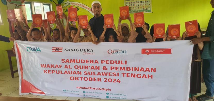 Alquran Wakaf dari BWA dan Samudera Peduli untuk warga terpencil di Sulawesi Tengah