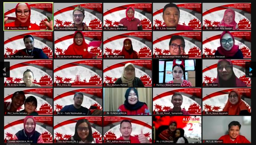 Alumni Pelayaran Kebangsaan angkatan 1-7 melaksanakan Reuni Akbar Virtual, Kamis (19/8) .