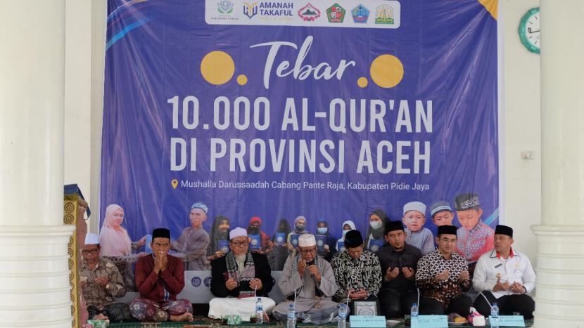 Amanah Takaful bekerja sama dengan Yayasan Haji Armia Anisah meluncurkan program Tebar 10.000 Alquran di Provinsi Aceh,  Mushalla Yayasan Pendidikan Islam (YPI) Darussa
