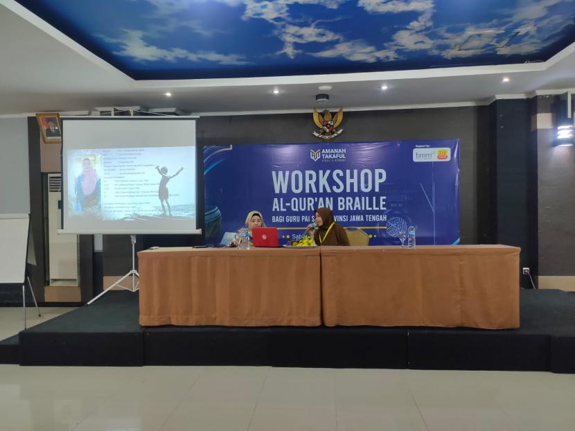 Amanah Takaful menyenggarakan Workshop Alquran Braille bagi 21 guru PAI SLB yang berasal dari 18 kabupaten/kota se-Jawa Tengah di Banjarnegara, 30-31 Juli 2022.