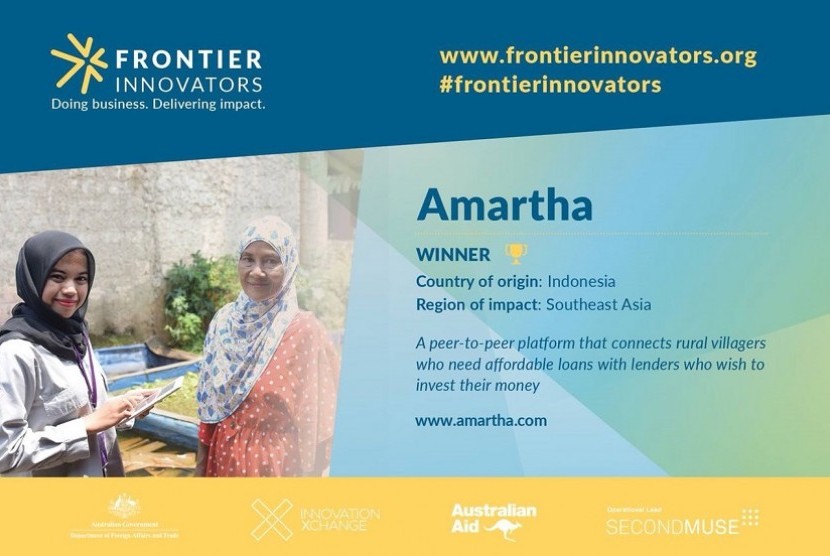 Amartha jadi pemenang Frontier Innovators.