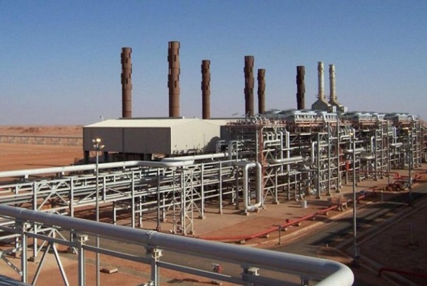 Amenas natural gas field in the eastern central region of Algeria, where militants raided and took hostages Wednesday Jan. 16, 2013. 