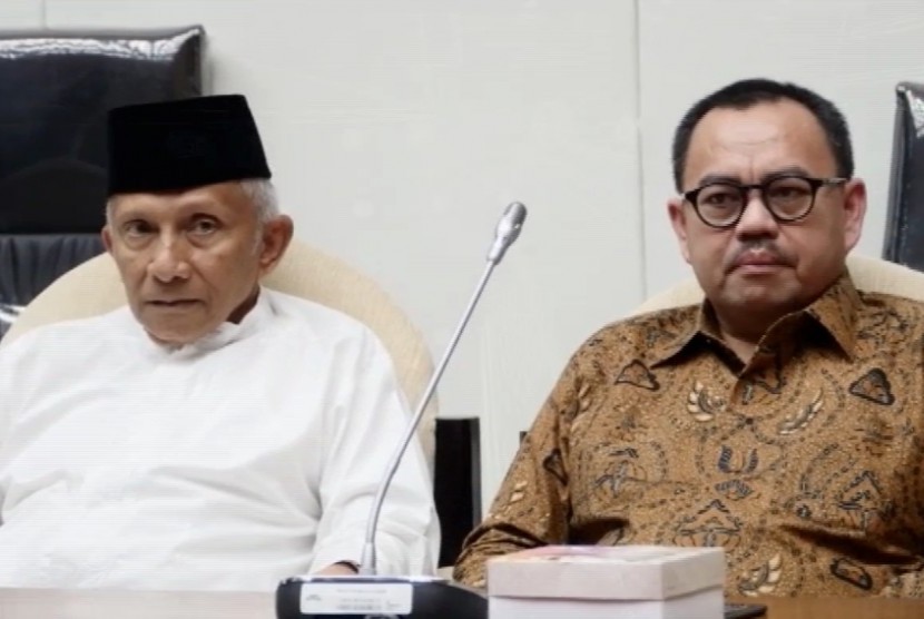 Amien Rais (kiri) dan Sudirman Said (kanan)