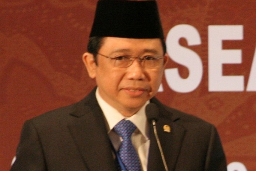 An advisory board member of the ruling party, Democrat Party, Marzuki Alie. (file photo)