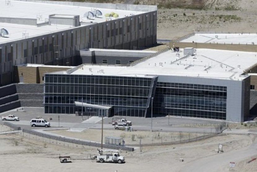 An aerial view of the NSA's Utah Data Center in Bluffdale, Utah, Thursday, June 6, 2013. 
