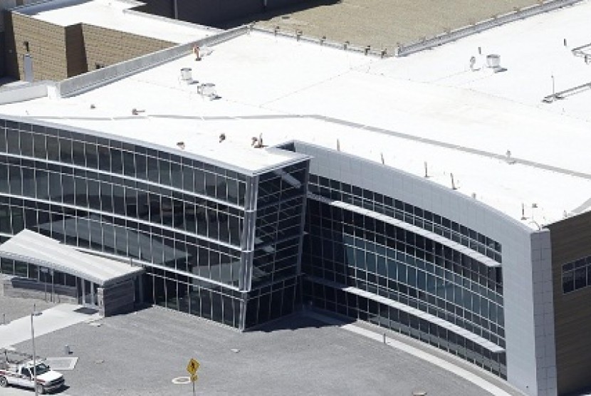 an aerial view of the NSA's Utah Data Center in Bluffdale, Utah. 