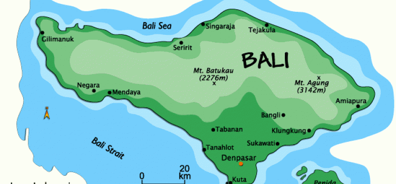 An interfaith dialogue is suggested to be hold in Bali (map)