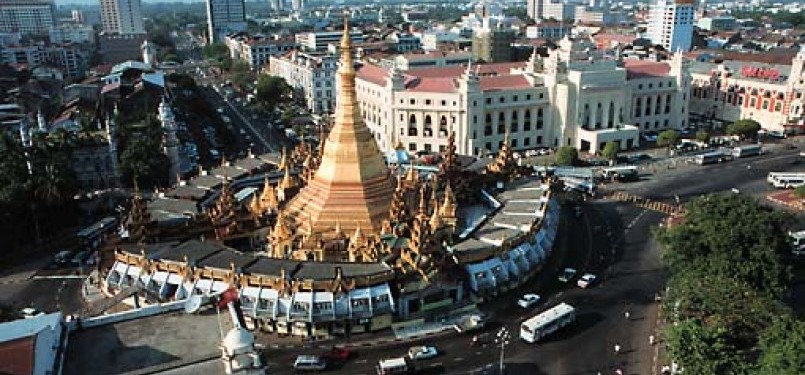 An overview of Yangon, the business capital of Myanmar.