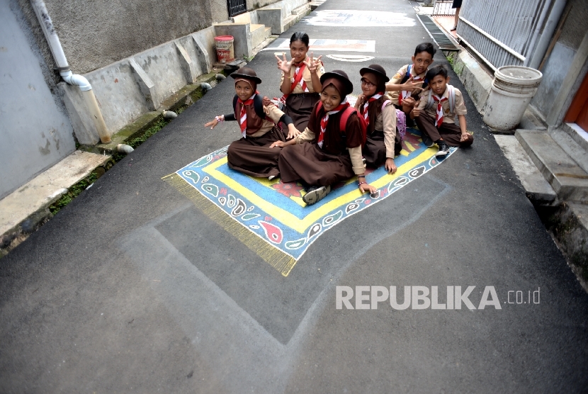 Jalanan Di Kota Depok Dihiasi Lukisan 3 Dimensi Republika