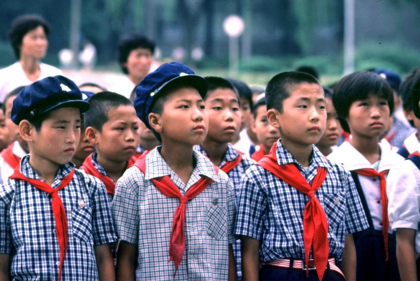 Anak-anak Korea Utara.