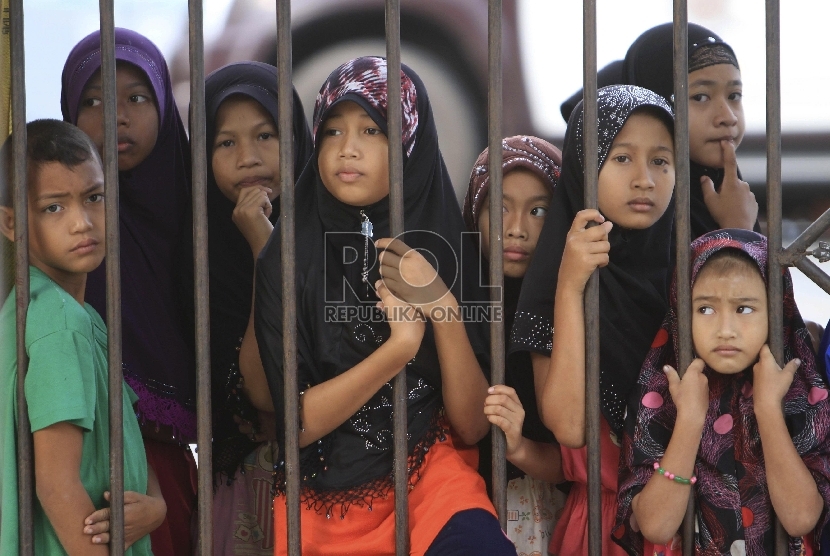 Anak-anak muslim di Pattani, Thailand.