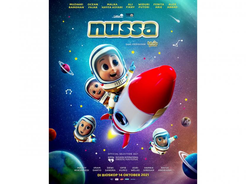 Poster film Nussa. Sountrack Nussa berjudul Kejutanku meraih AMI Awards 2021.