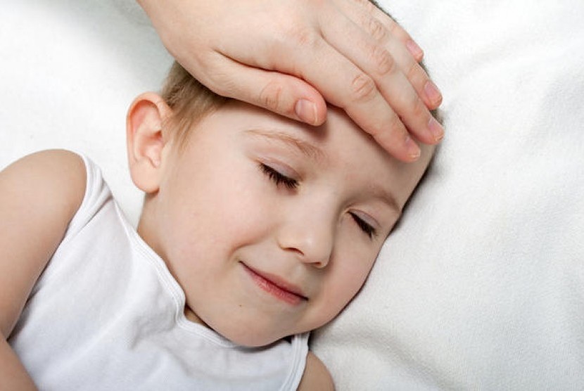 Anak flu (foto ilustrasi). Seorang anak di Amerika Serikat (AS) mengalami kebutaan setelah terserang flu.
