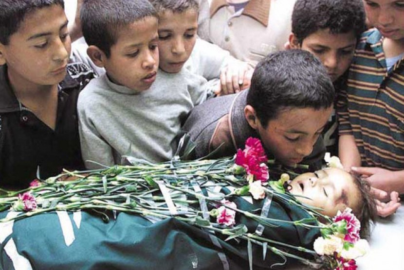 Anak Gaza korban serangan bom Israel