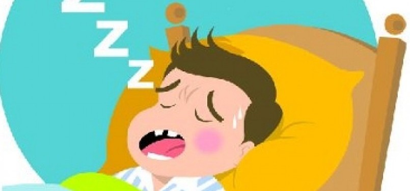 Anak mengorok saat tidur (Ilustrasi)