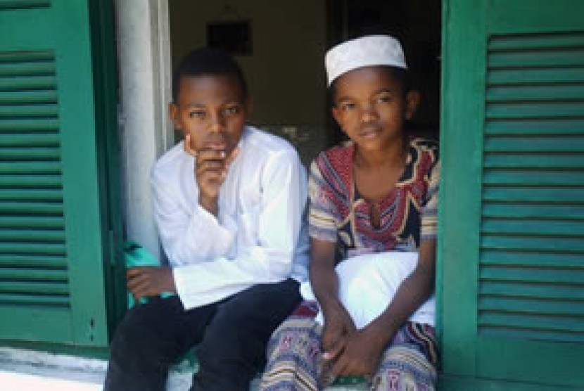 Anak Muslim di Madagascar.