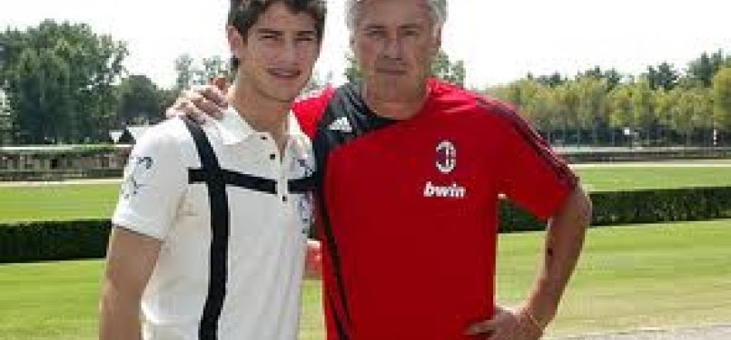 Ancelotti dan Pato saat masih sama-sama membela panji Milan