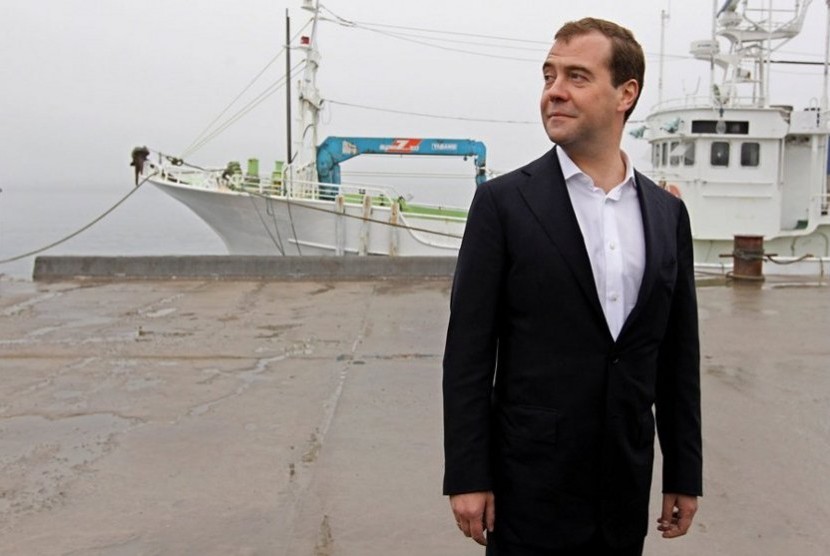 Perdana Menteri Rusia Dimitry Medvedev.