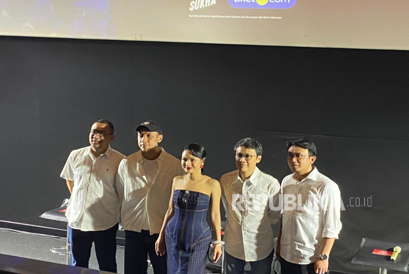 Andien menggelar konferensi pers konser tunggal bertajuk Suarasmara di CGV Pacific Place, Jakarta, Kamis (9/10/2025). 