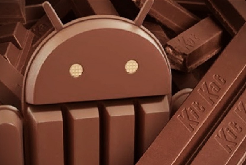 Android KitKat. Ilustrasi.