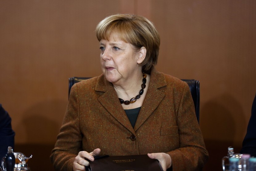Kanselir Jerman Angela Merkel akan melakukan perjalanan ke Rusia pada 11 Januari. Ilustrasi.