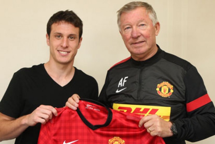 Angelo Henriquez dan Sir Alex Ferguson.