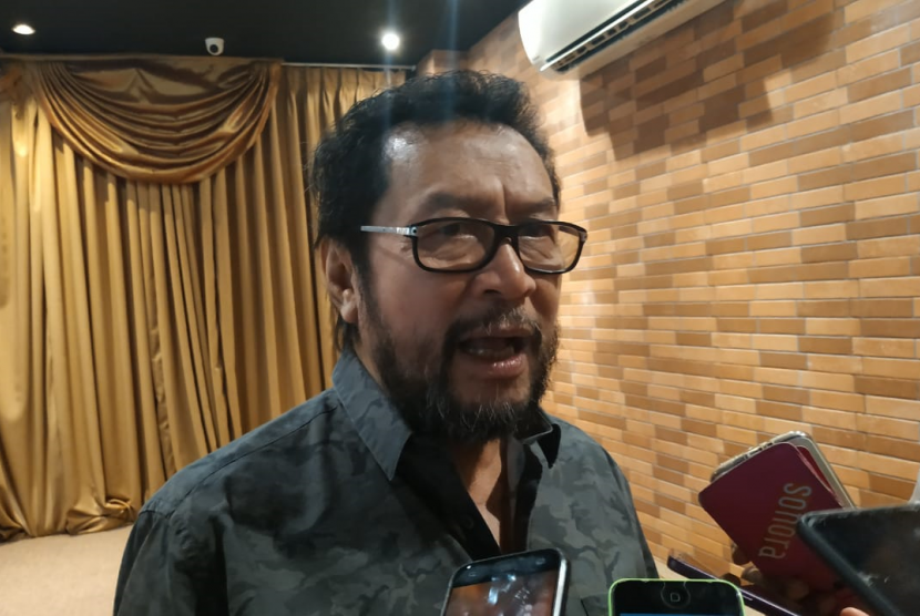 Anggota Dewan Perwakilan Daerah (DPD) terpilih asal Papua, Yorrys Raweyai usai menghadiri acara diskusi di kawasan Cikini, Jakarta Pusat, Sabtu (24/8).