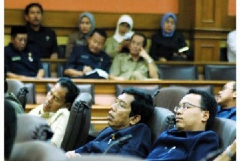 Anggota DPR juga kerap tertidur saat rapat, ilustrasi