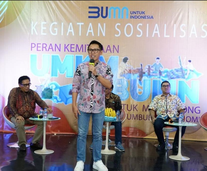 Anggota DPR RI, Eko Patrio saat berbicara dalam kegiatan 