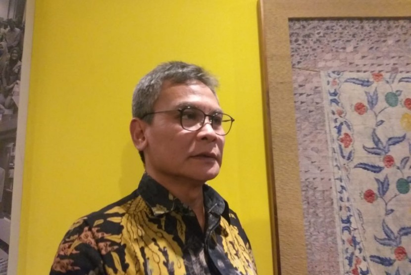 Anggota DPR RI Fraksi Partai Demokrasi Indonesia Perjuangan (PDIP) Johan Budi di gedung Rektorat Universitas Indonesia Salemba, Jakarta Pusat, Rabu (23/10).