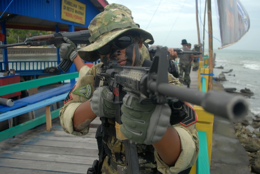 Anggota Komando Pasukan Katak (Kopaska) TNI Angkatan Laut.    (ilustrasi)