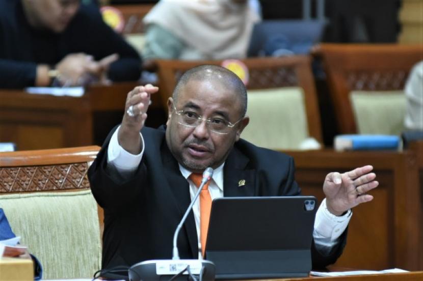 Anggota Komisi III DPR RI Habib Aboe Bakar Alhabsyi pada sesi tanya jawab di Ruang Rapat Komisi III DPR RI, Nusantara II DPR RI, Senayan, Jakarta, Rabu (29/3/2023).
