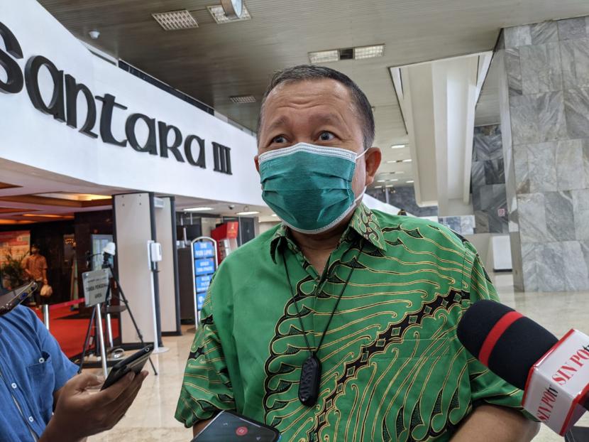 Anggota Komisi III DPR yang juga Wakil Ketua MPR Fraksi Partai Persatuan Pembangunan (PPP) Arsul Sani di Gedung Nusantara III, Kompleks Parlemen, Jakarta, Kamis (21/10).