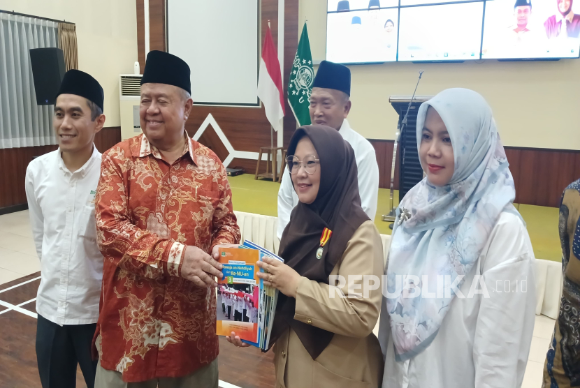 Anggota Komisi X DPR RI Habib Syarief Muhammad di acara Rakorwil LP Maarif NU Jawa Barat, Kota Bandung, Sabtu (9/8/2025) 