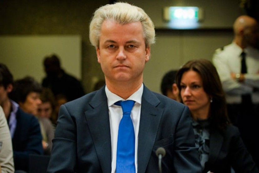 Anggota parlemen Belanda yang dikenal sangat anti-Islam, Geert Wilders.