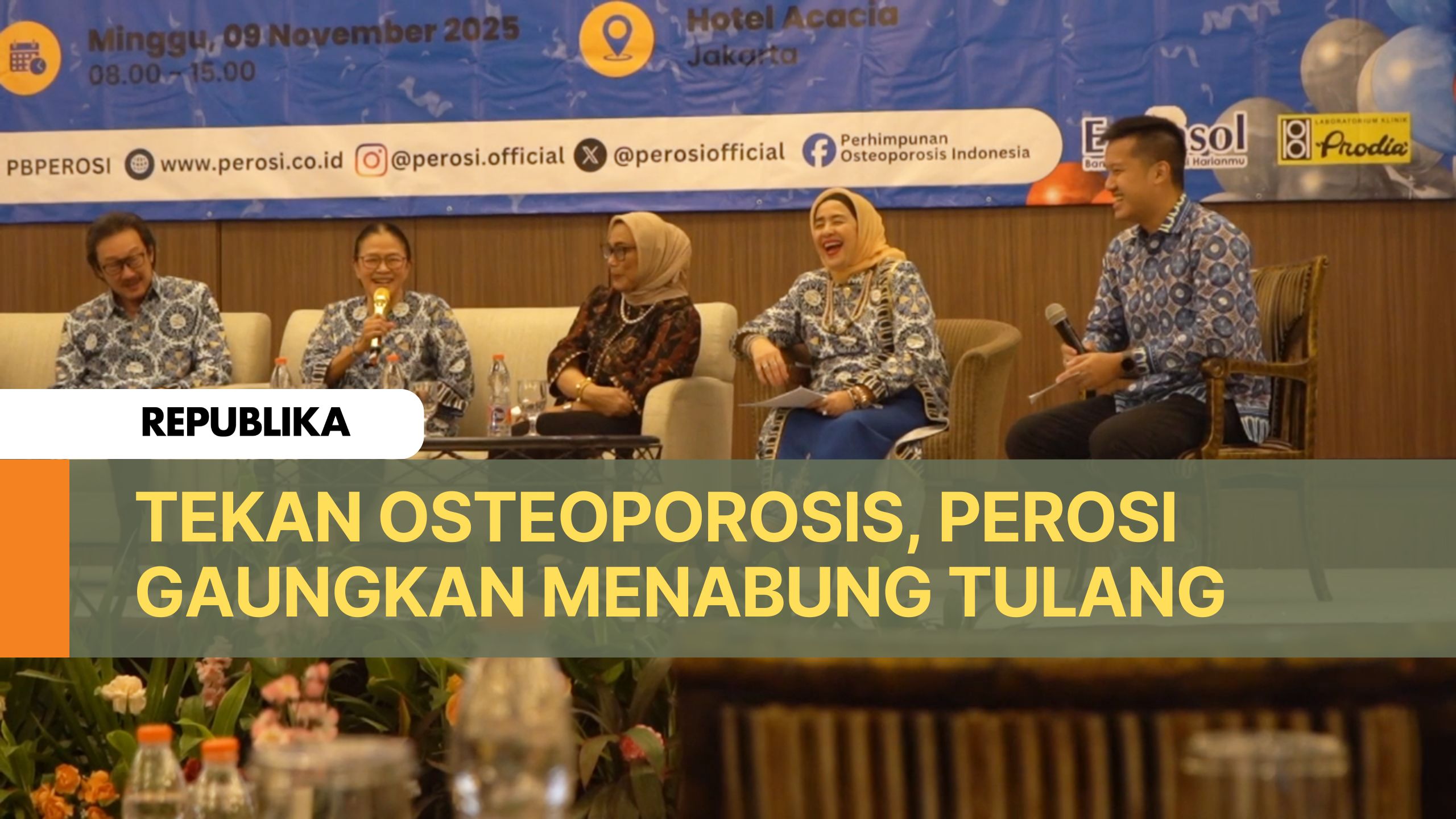 Tekan Angka Osteoporosis, Perosi Gaungkan Menabung Tulang