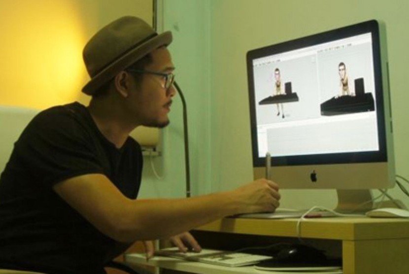 Animator muda Indonesia, Ronny Gani. 