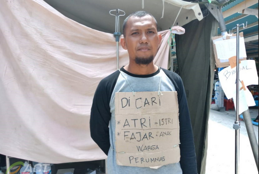 Anjas Firmansyah, seorang pria yang sedang mencari dua anggota keluarganya.
