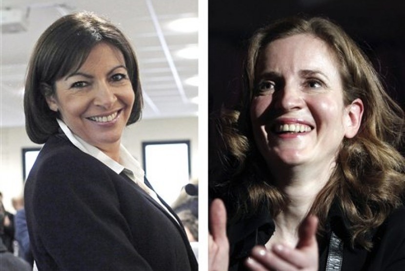 Anne Hidalgo (left) and Nathalie Kosciusko-Morizet (file photo)