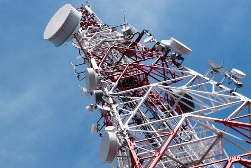 Antenna tower of PT Telkom in Banca Aceh (illustration)  
