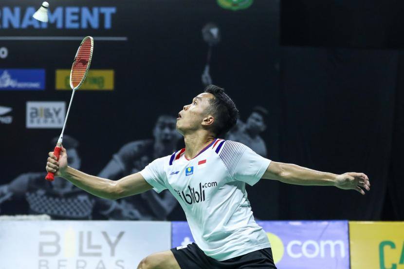 Tunggal putra Indonesia Anthony Sinisuka Ginting.